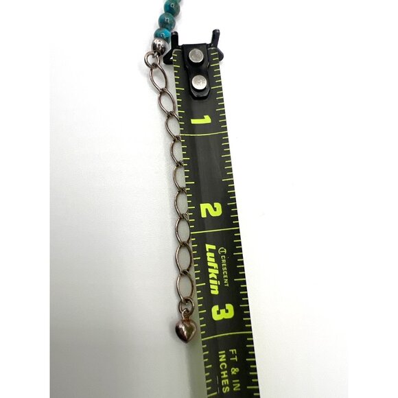 Vintage Jay King Turquoise Necklace Mine Finds DTR Diamond-Shaped Beads 925 Hook - Picture 9 of 11